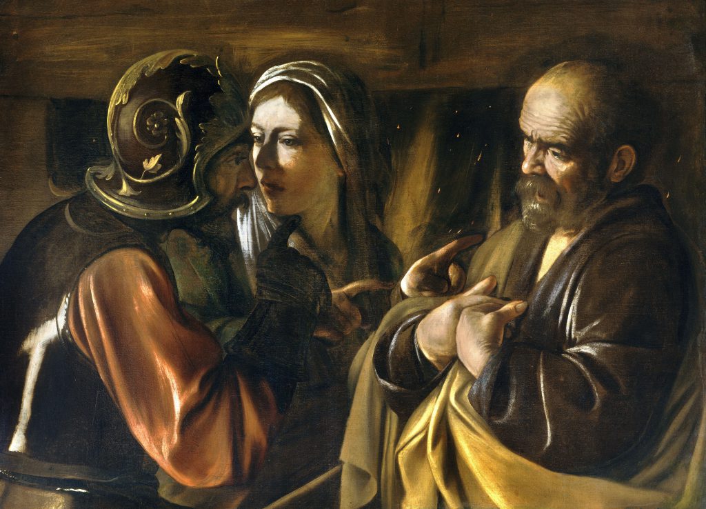 the denial of saint peter caravaggio